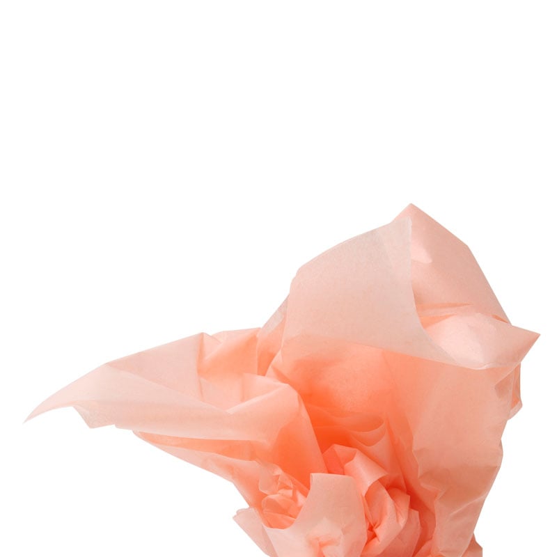 Färgat silkespapper persika - 1