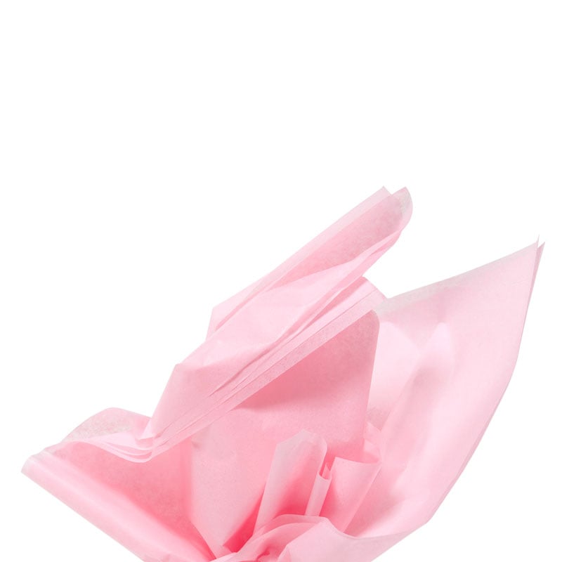 Färgat silkespapper ljusrosa - 1