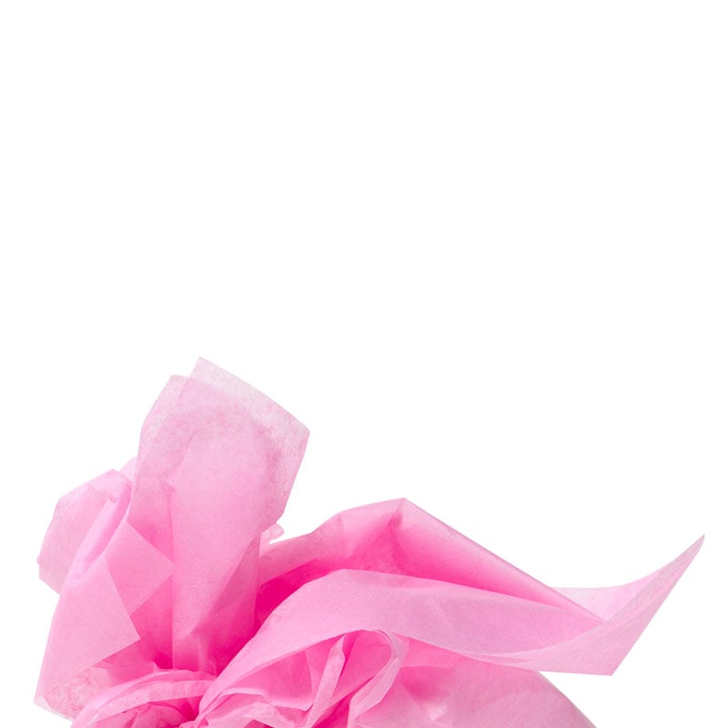 Färgat silkespapper pastellrosa - 1