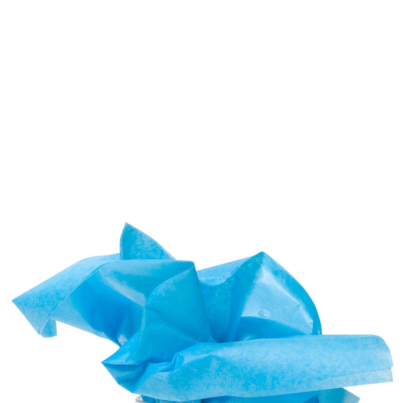 Färgat silkespapper turkos - 1