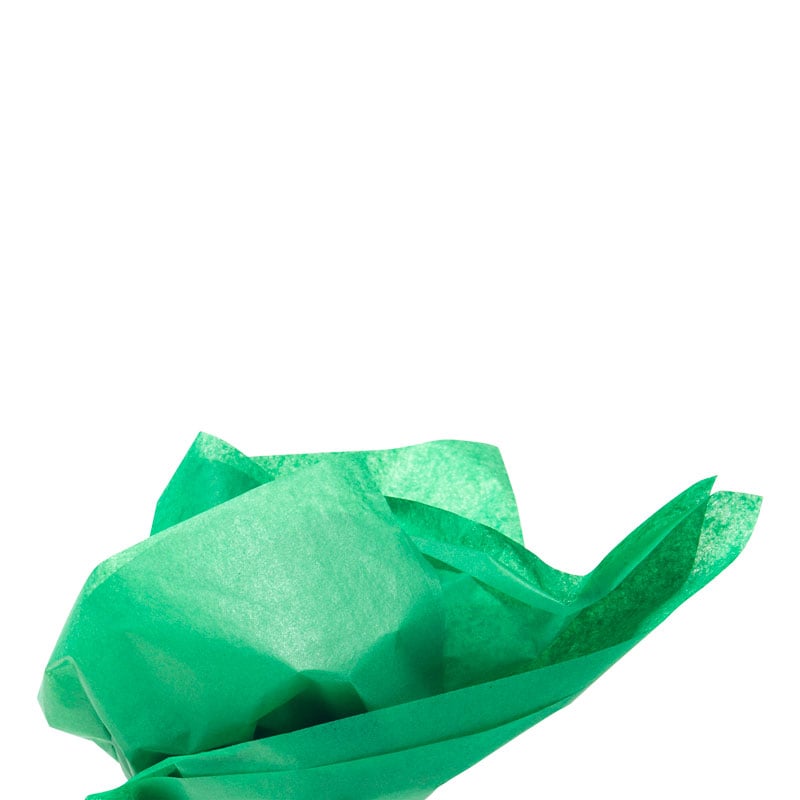 Färgat silkespapper jadegrön - 1