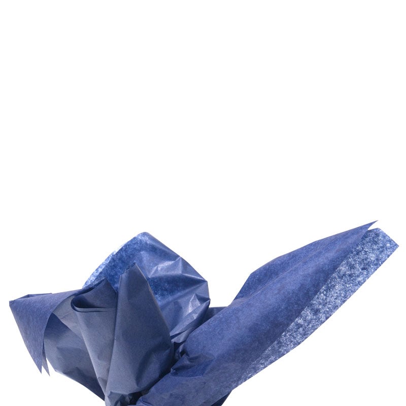 Färgat silkespapper marinblå - 1