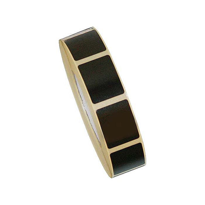 Etikett svart rektangulär - 1