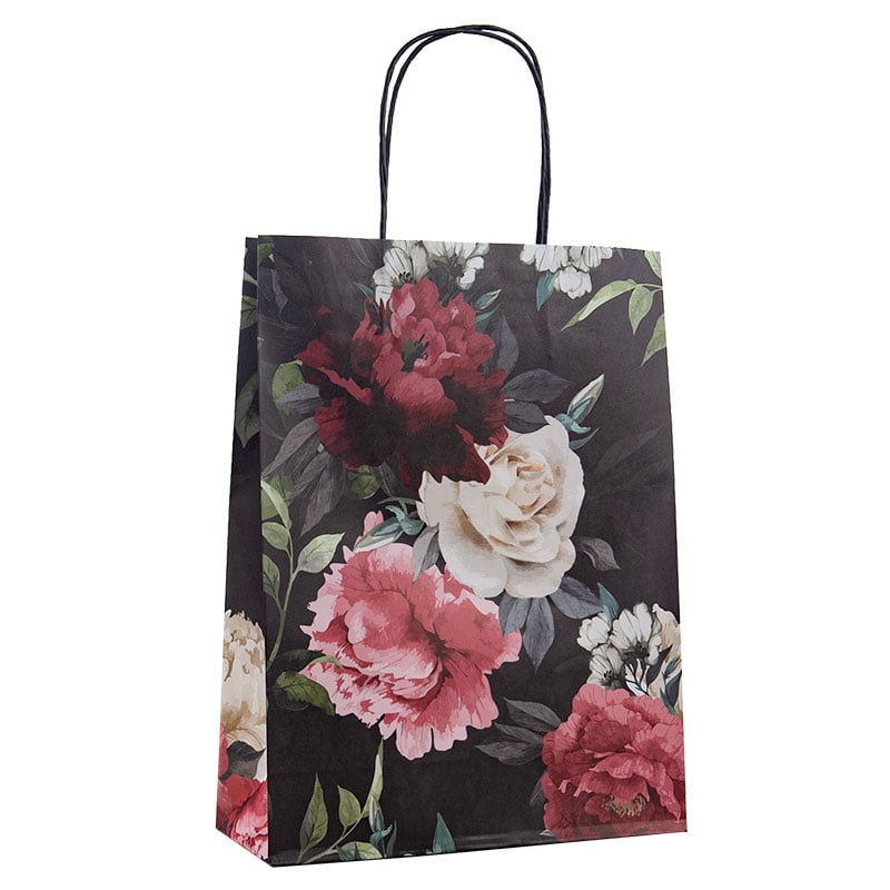 Papperskasse Wild Bouquet Black - 1