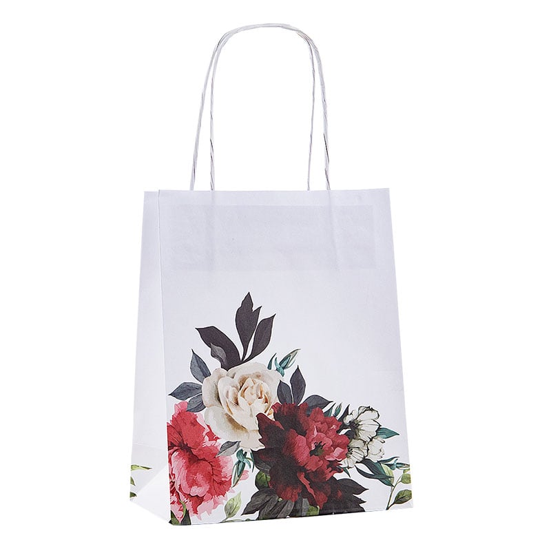 Papperskasse Wild Bouquet White - 2