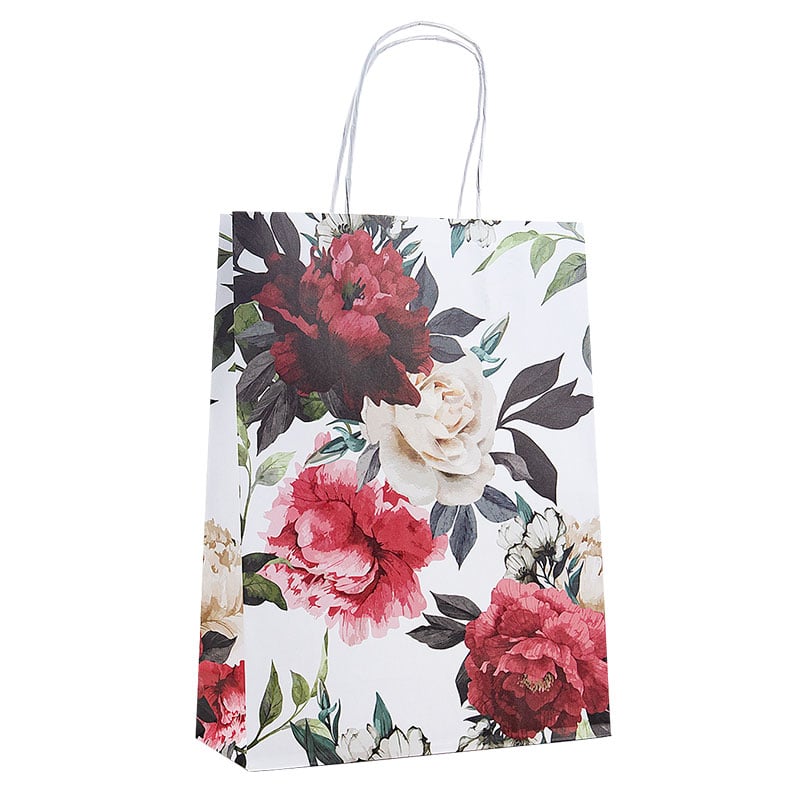 Papperskasse Wild Bouquet White - 1