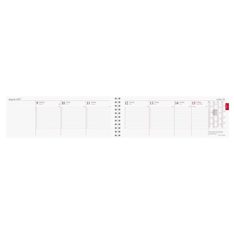 Stor Plankalender spiralbunden 2027 - 2