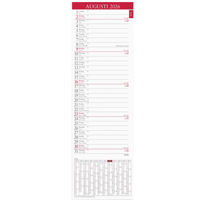 Stor Bordskalender 2026 - 1