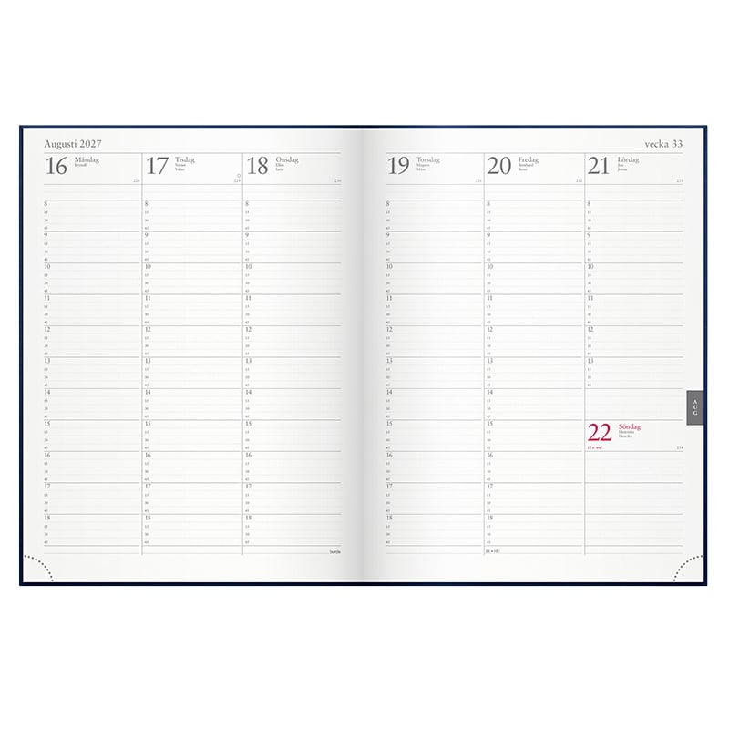 Kalender Veckojournal 2027 - 2