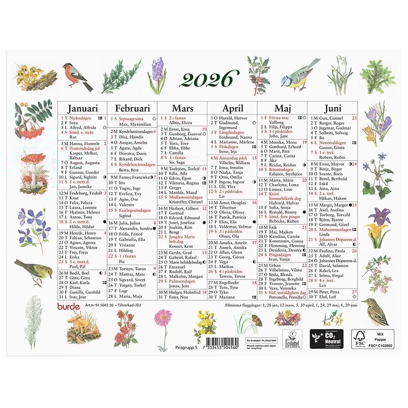 Lilla Naturalmanackan 2026 - 1