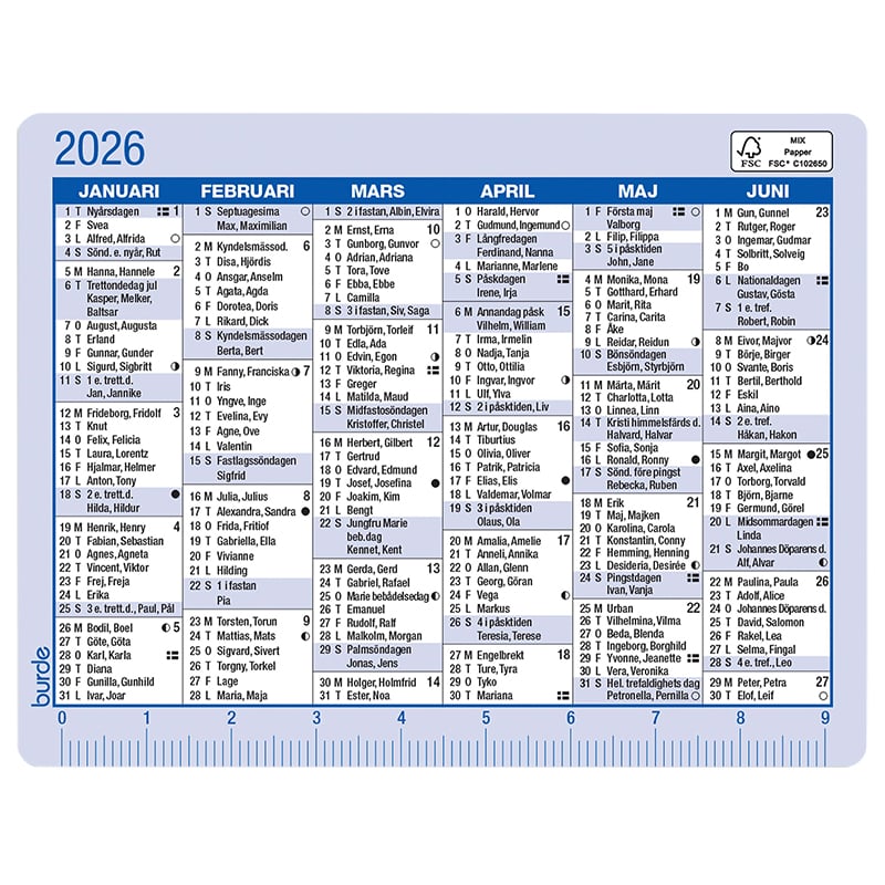 Kalenderkort 2026 - 1