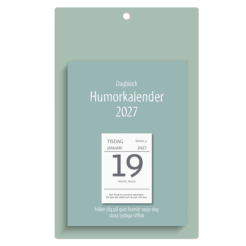 Väggplån med dagblock Humor 2027 - 1