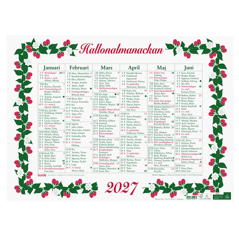 Stora Hallonalmanackan 2027 - 1