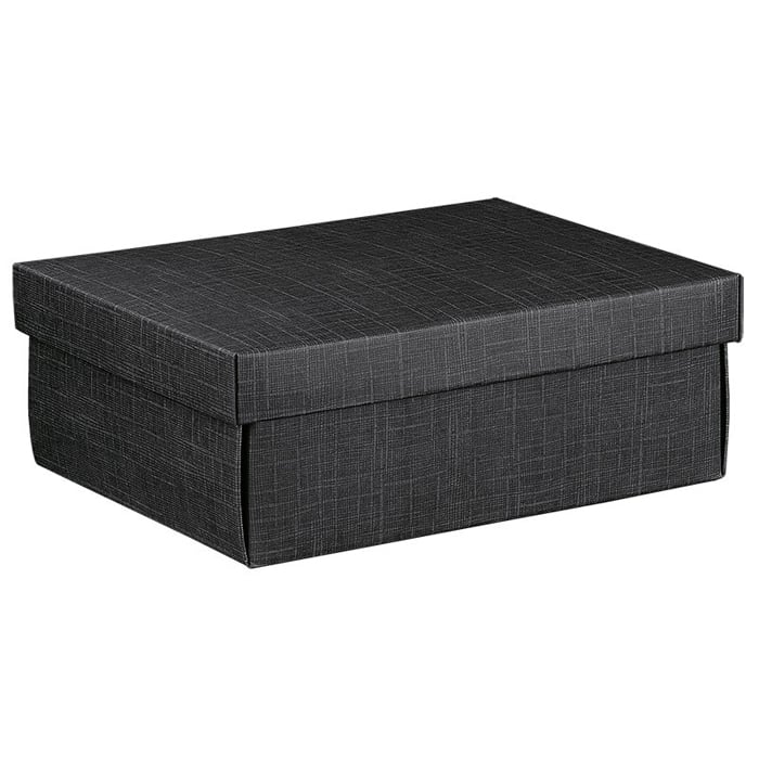 Presentkartong Easy linnepräglad svart - 1