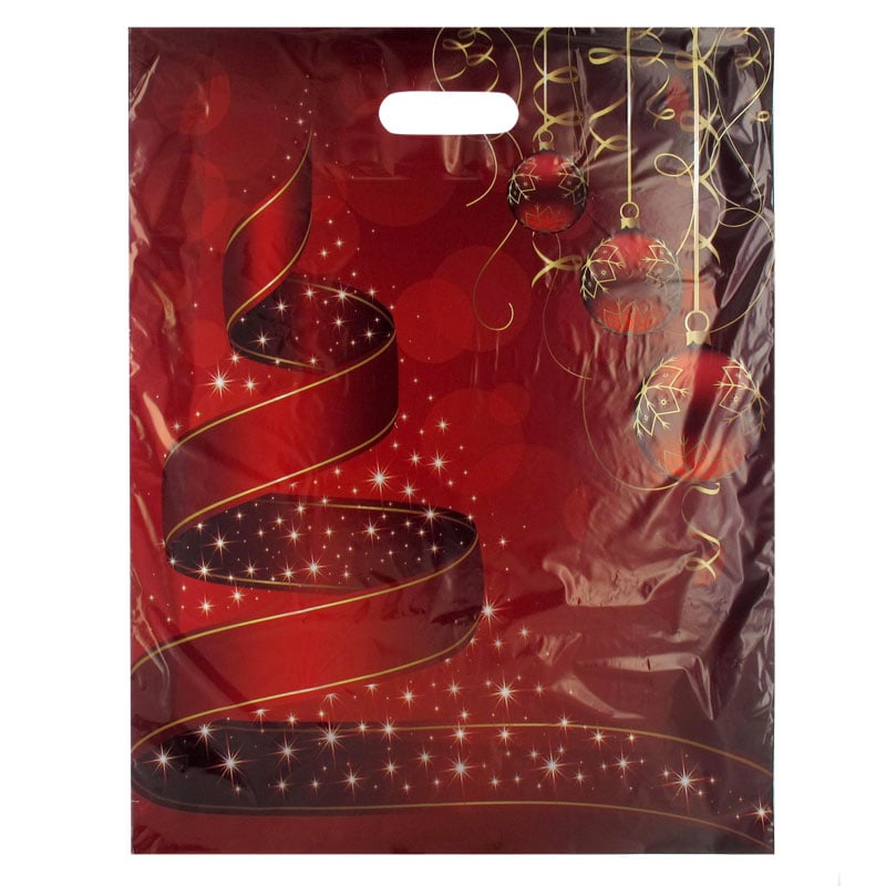 Plastkasse julkula röd - 1