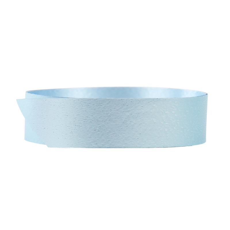 Polyband matt metallic isblå
