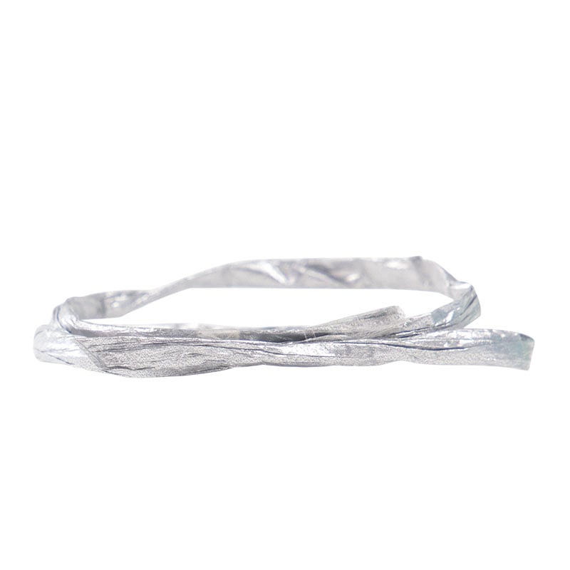 Papperband raffia silver - 1