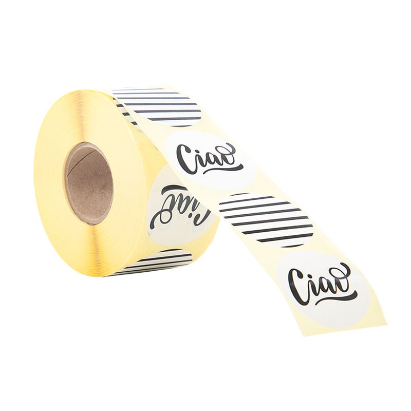 Etikett Venice Black "randig/ciao" - 1