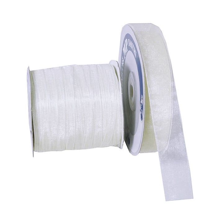 Presentband organza vit - 1