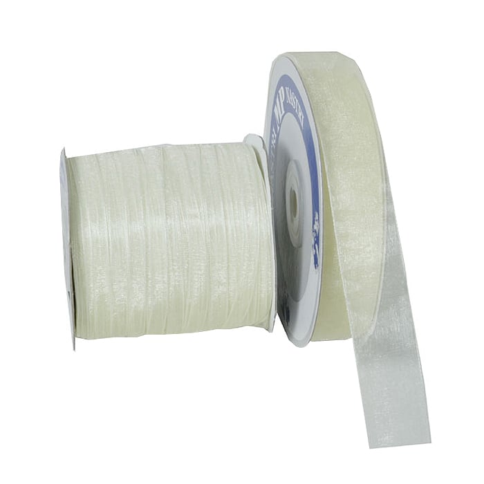 Presentband organza creme - 1