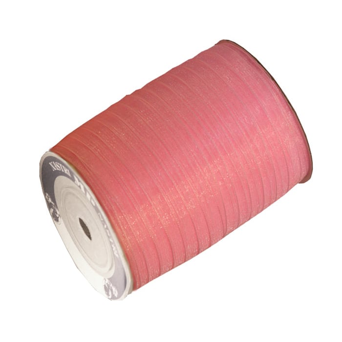 Presentband organza rosa
