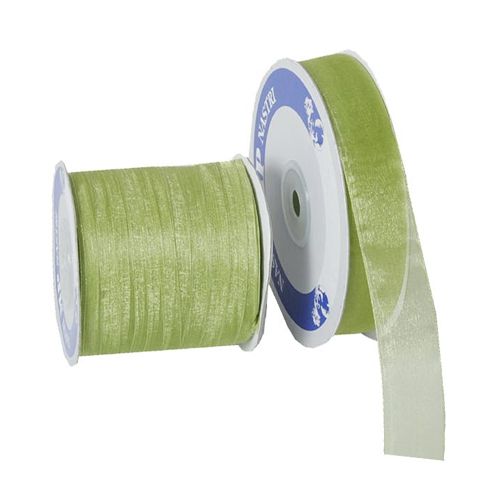 Presentband organza olivgrön - 1