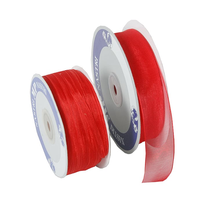 Presentband organza röd - 1