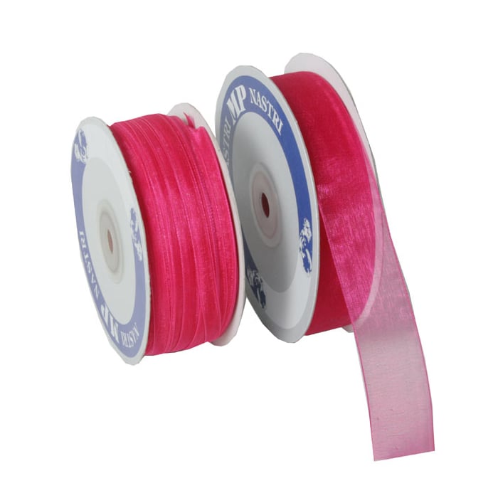 Presentband organza cerise - 1