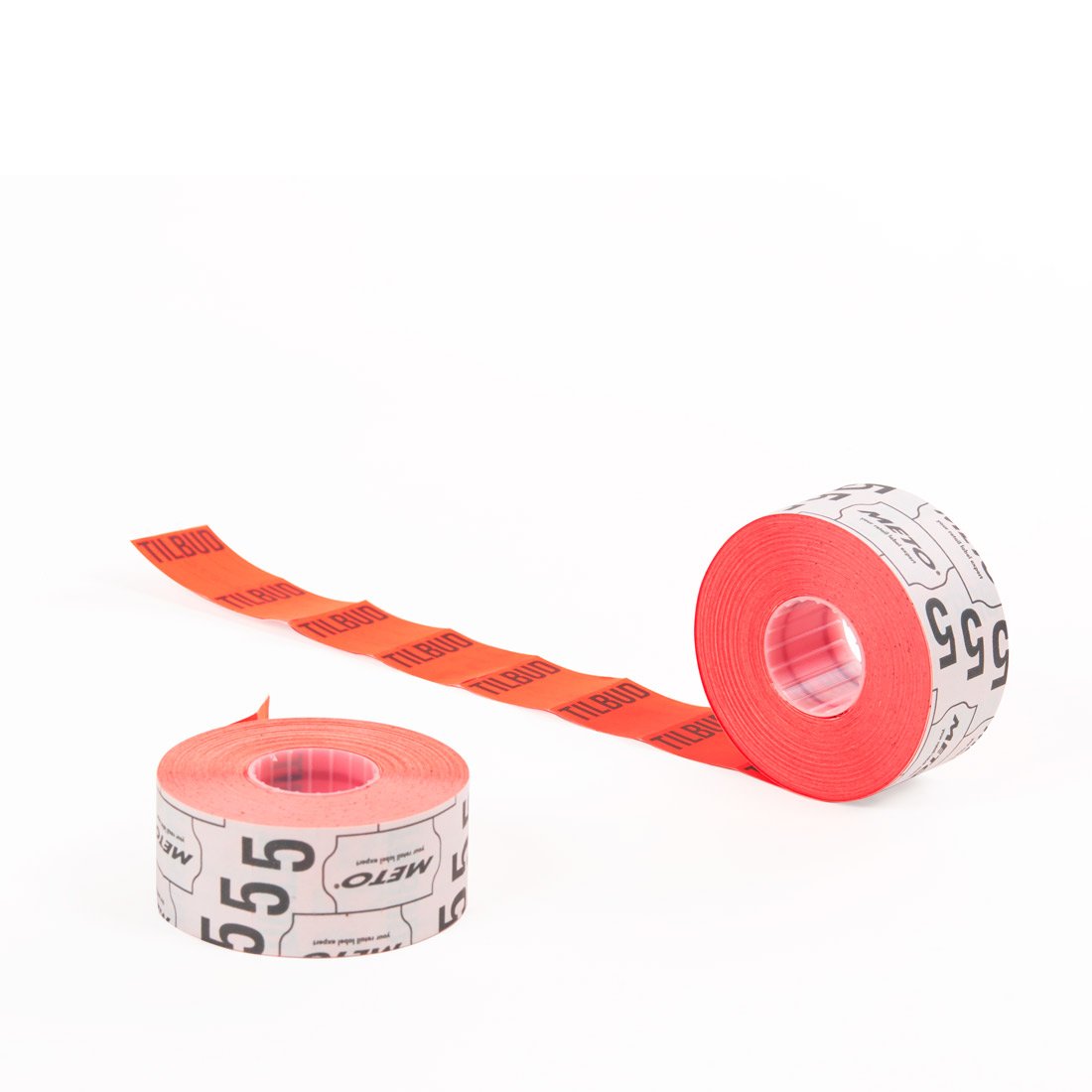 Prismärkaretikett TILBUD Röd 29x28 mm - 1