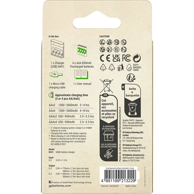 Batteriladdare GP B411 - 3