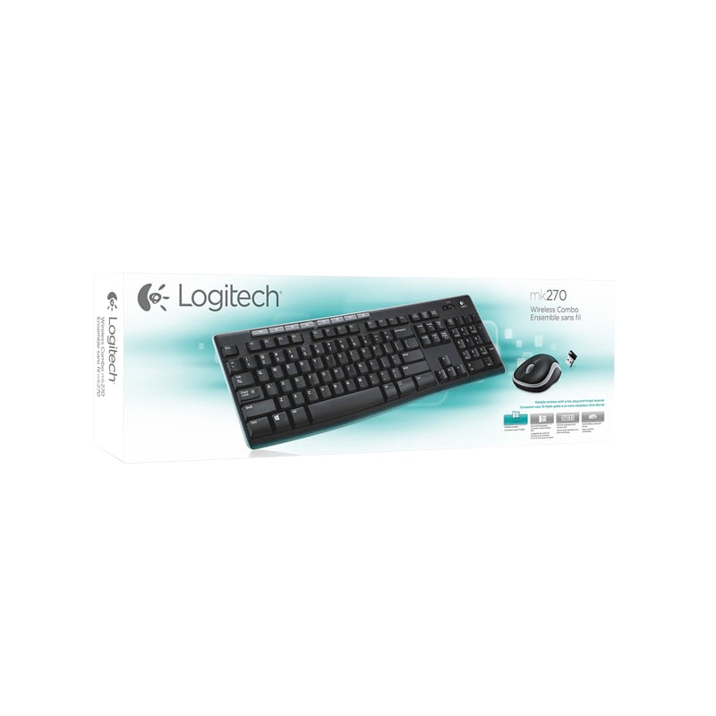 Logitech Wireless paket MK270 Tangentbord och mus - 3