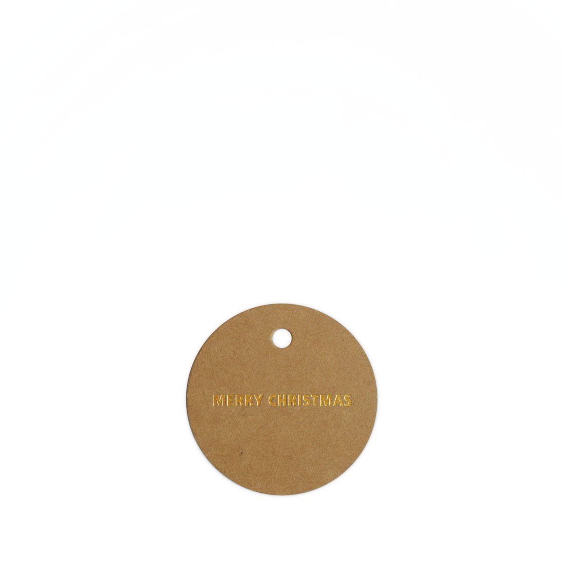 Hängetikett rund natur - 1