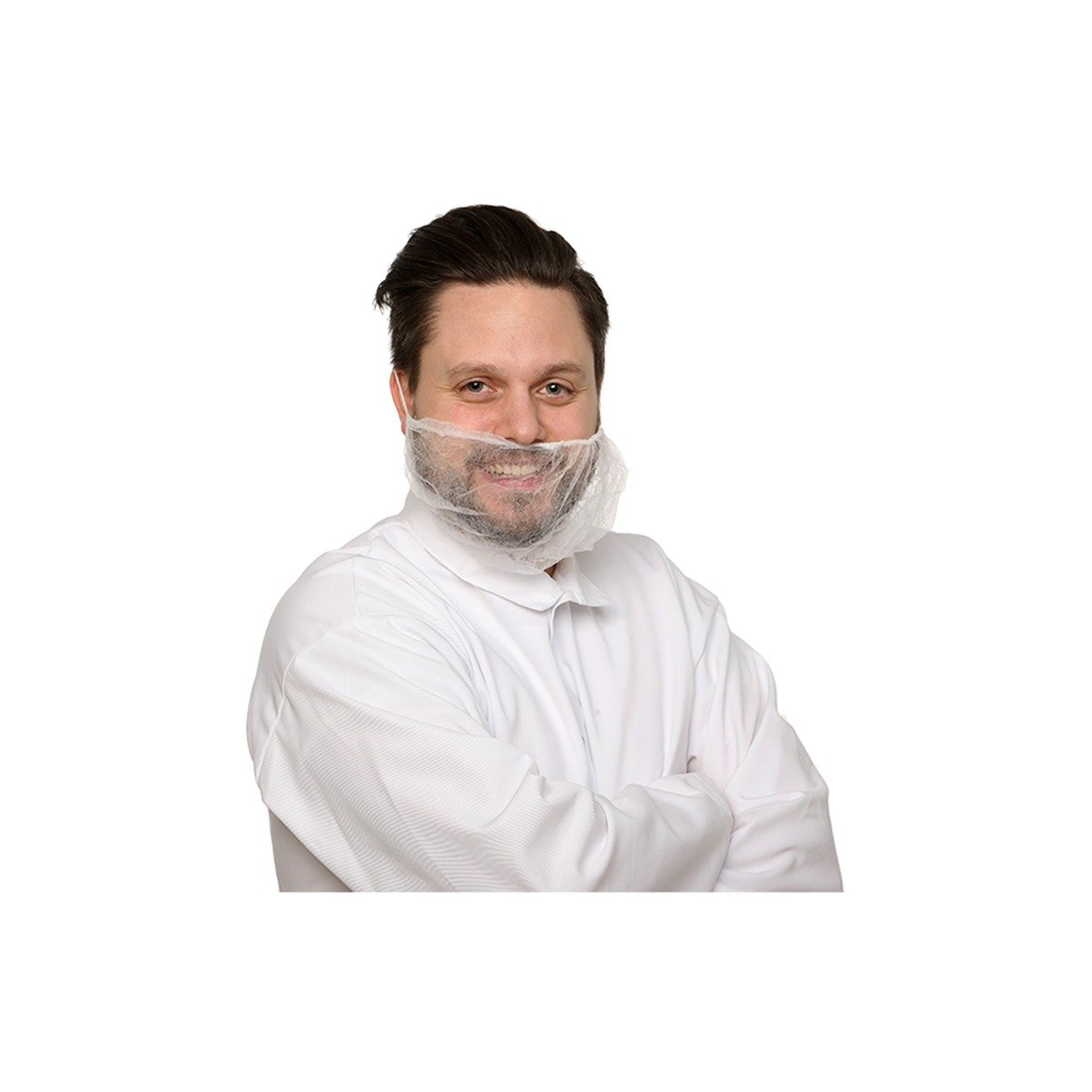 Skäggskydd vit - 1