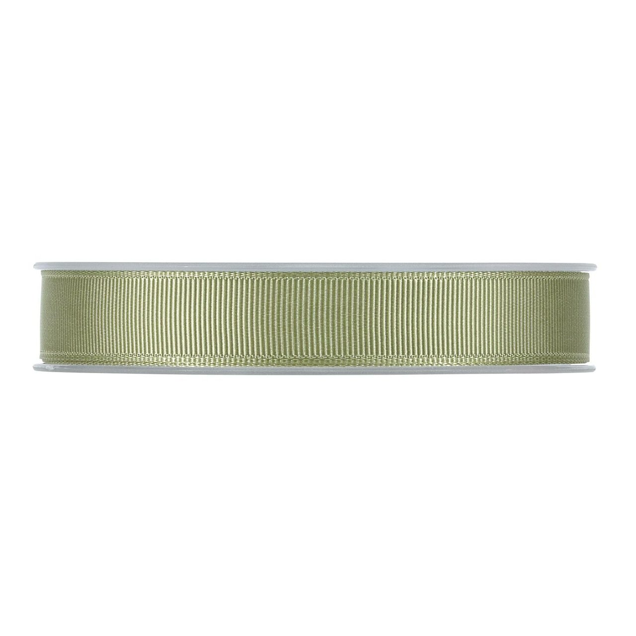 Satinband ribbad olivgrön