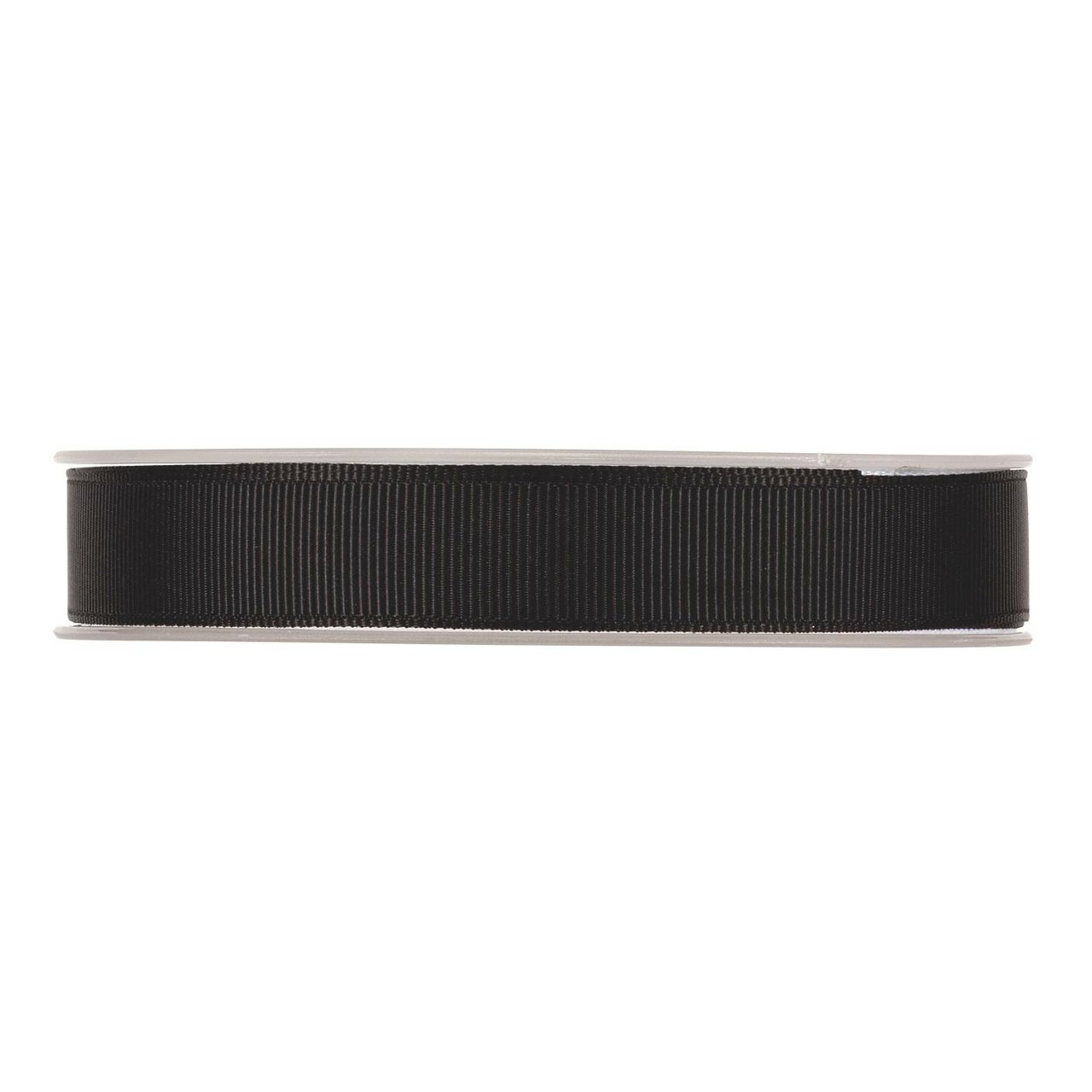 Satinband ribbad svart
