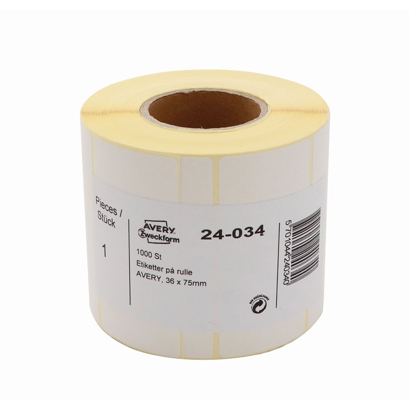 Avery etiketter på rulle - 1
