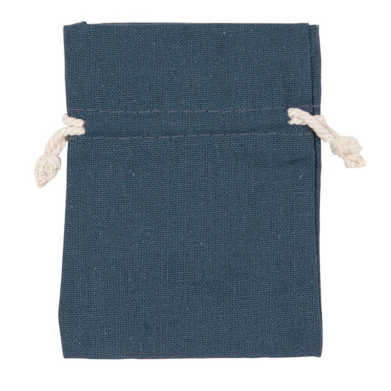Tygpåse med snöre, denim
