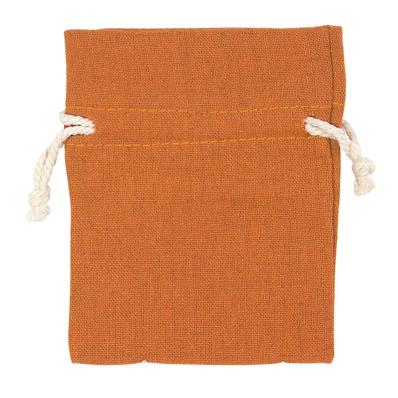 Tygpåse med snöre, ockra - 1