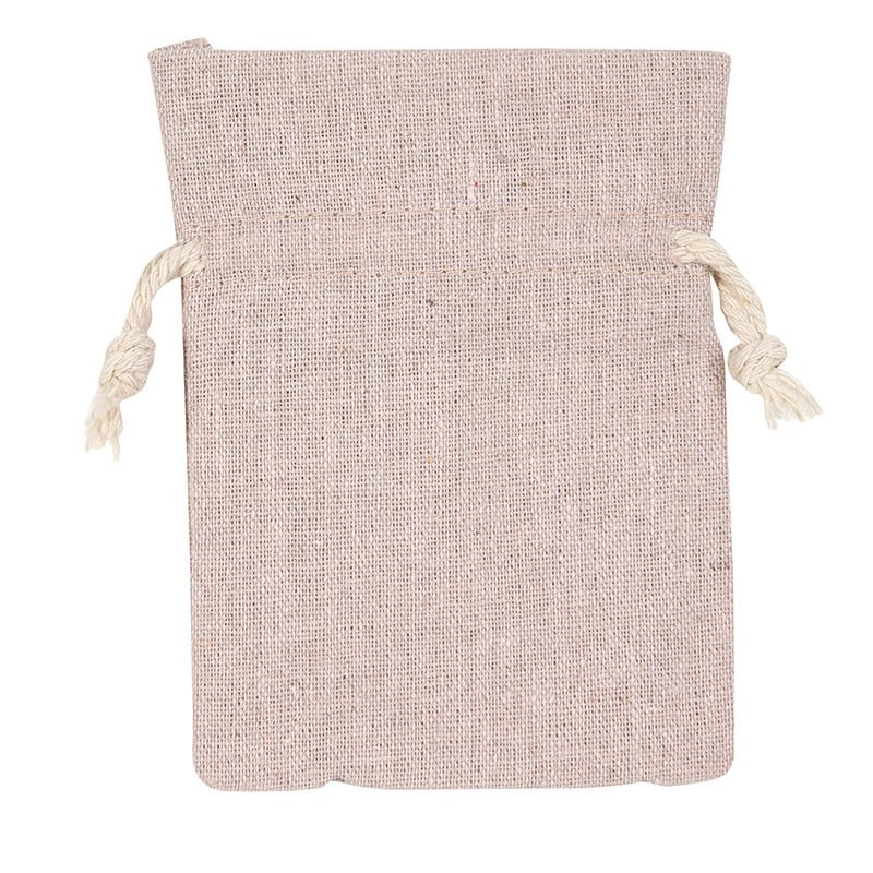 Tygpåse med snöre, gammelrosa - 1