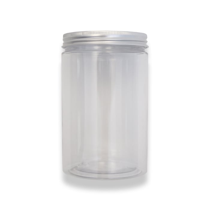 Plastburk med aluminiumlock