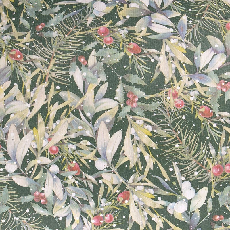 Presentpapper Winter green