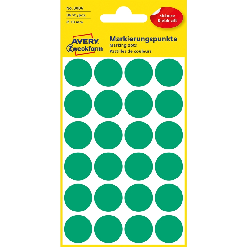 Signaletiketter Ø18 mm - 2