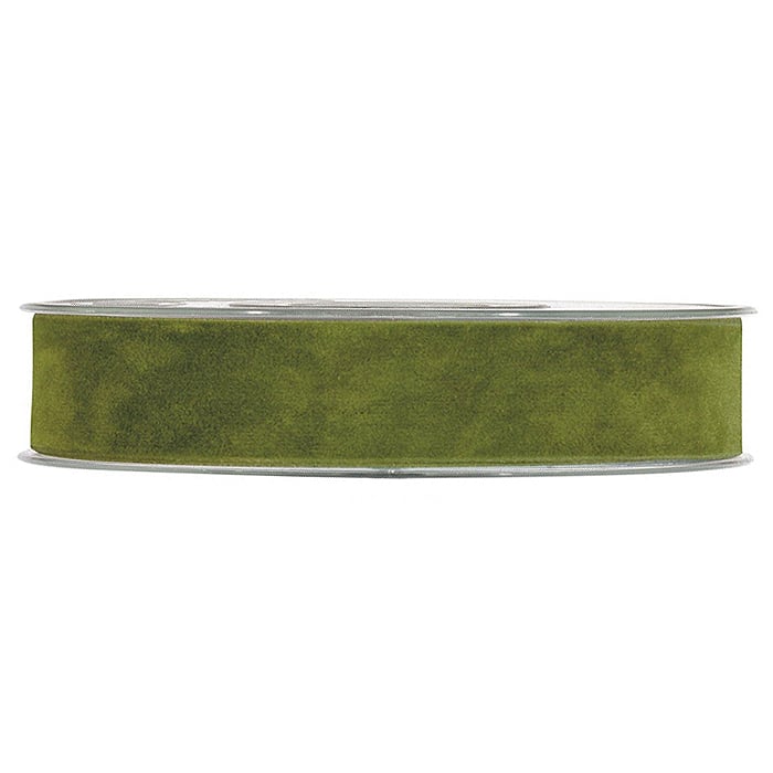 Presentband sammet olivgrön - 1