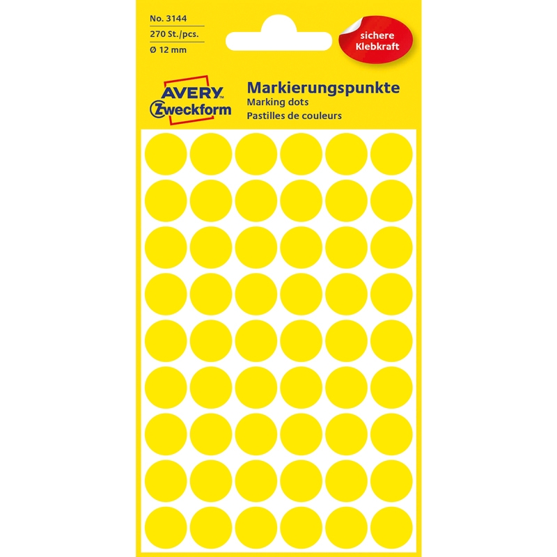 Signaletiketter Ø12 mm - 2