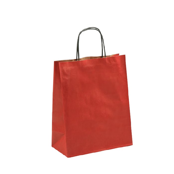 Papperskasse mörkröd - 1