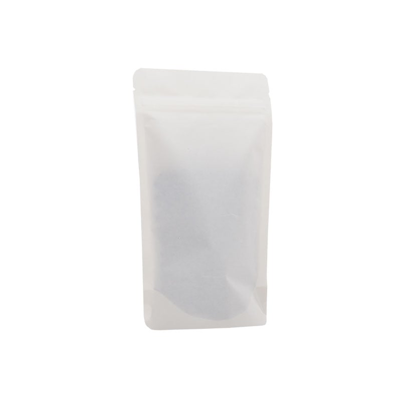 Återförslutningsbar Zip-påse vit kraft/aluminium/PE el CPP - 1