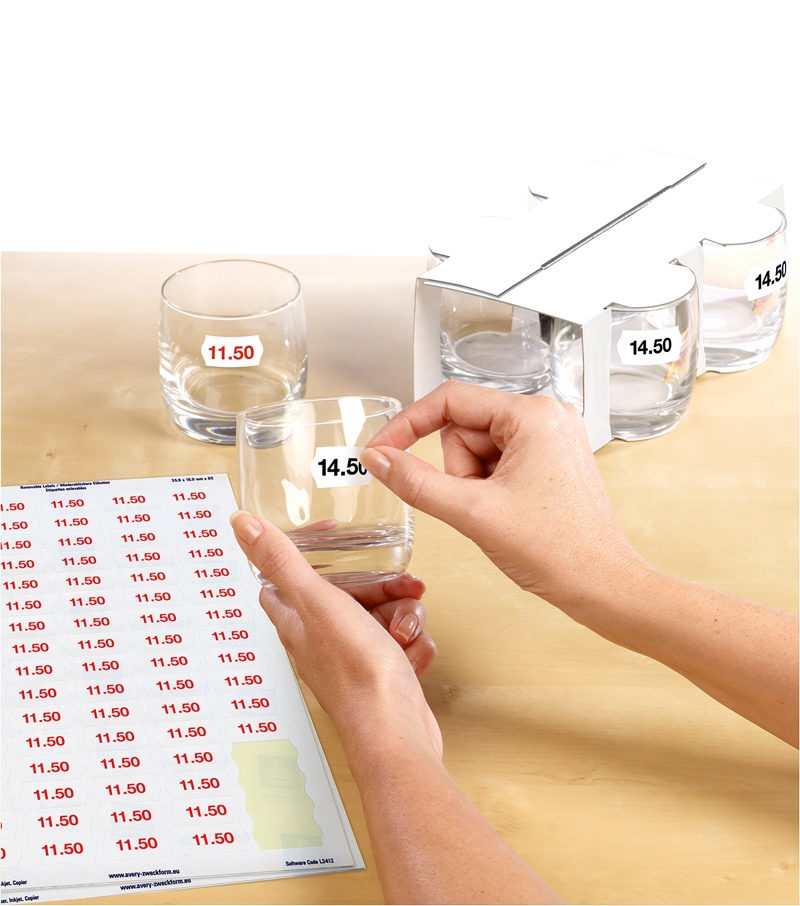 Prismärkningsetiketter avtagbara - 1