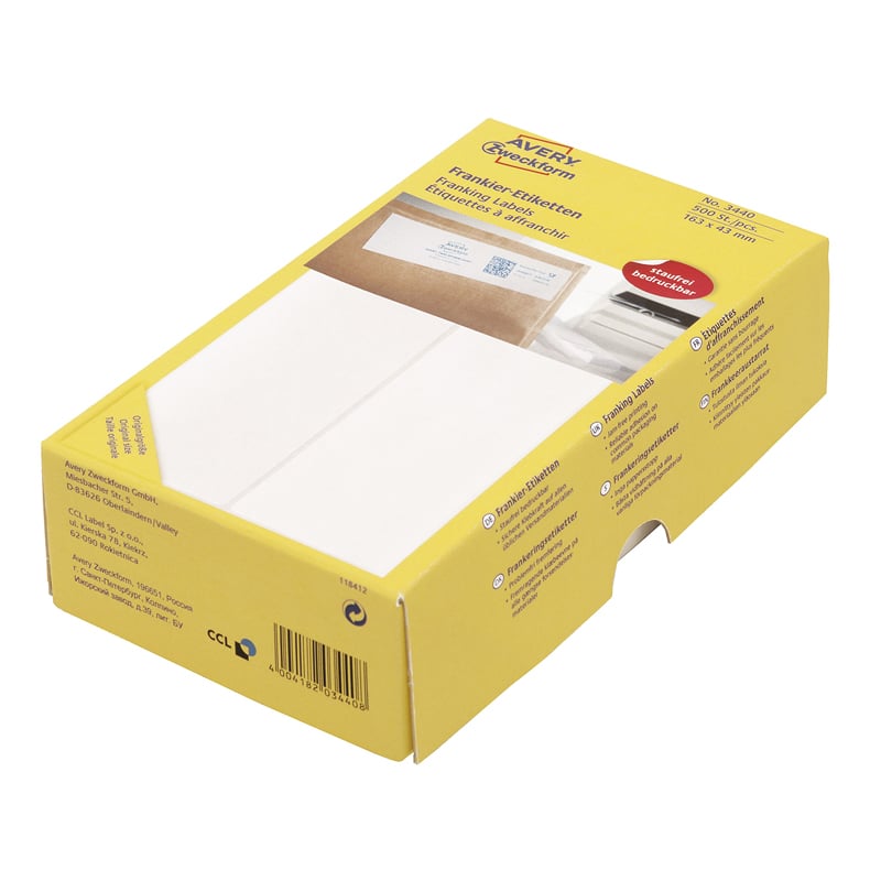 Avery frankeringsetiketter 3440 - 1