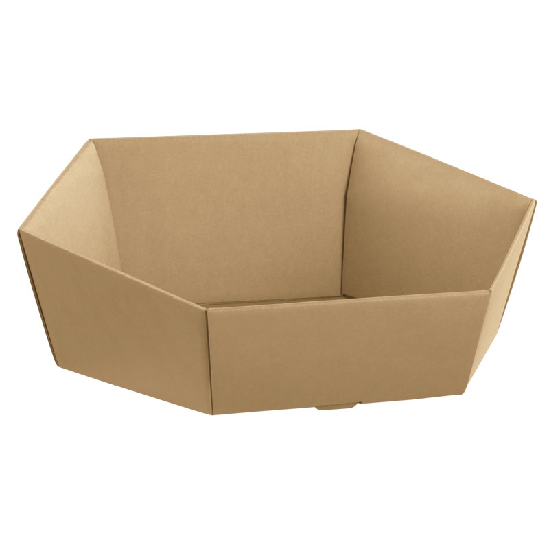 Presentbricka hexagon natur - 2