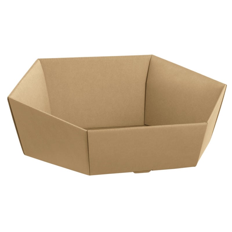 Presentbricka hexagon natur - 2